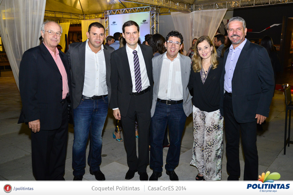 Estanislau e Vinicius Ventorim com representantes da Sherwin-Williams