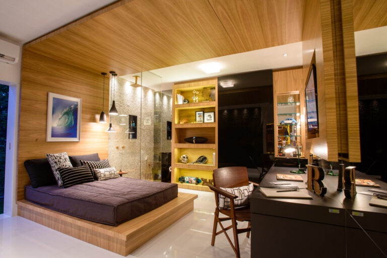 casa cor es 2015 - suíte do jovem do apartamento master