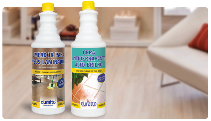 Produtos para limpeza de piso laminado