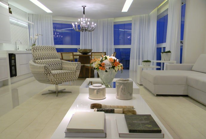 Sala de estar residencial - Max Mello