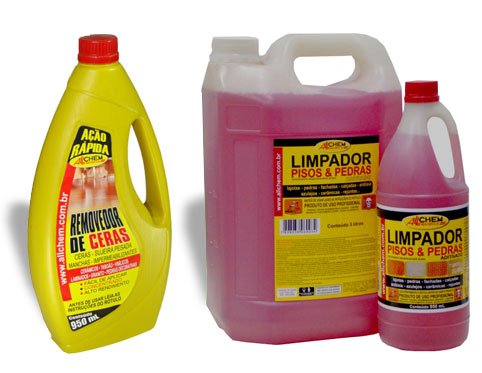 Removedor de cera e limpador de piso cerâmico