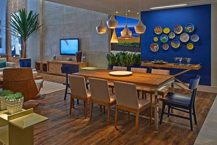 Tendências de cores para a primavera Sala de estar