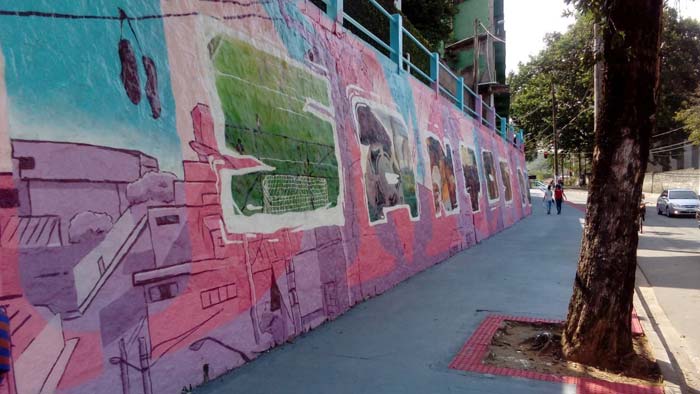 Painel em Graffiti em Santos Dumont, Vitória