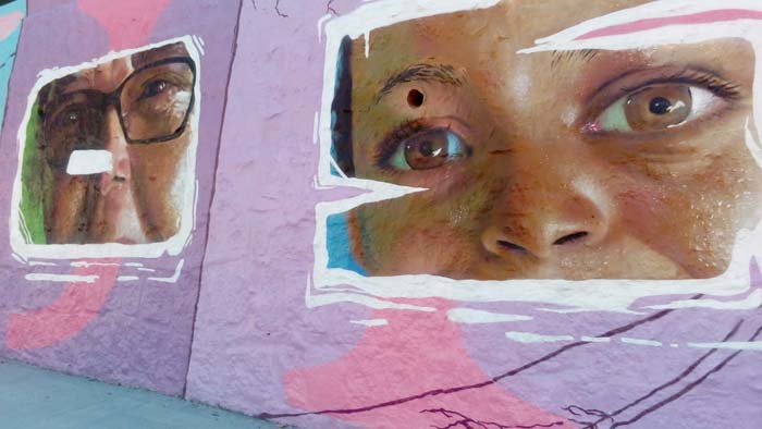 Painel em Graffiti em Santos Dumont, Vitória