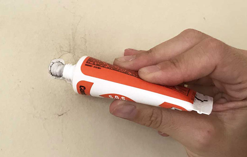 Tapar buraco na parede: aplicação do produto