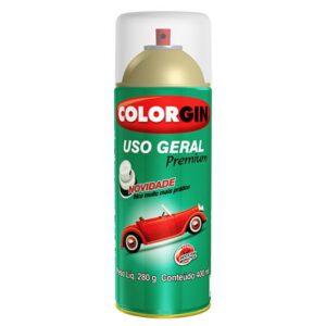 Verniz Incolor Spray Colorgin Uso Geral 400ml - SPRAY VERNIZ METAL 57051 400ML COLORGIN SW