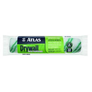 Rolo de Pintura Lã Sintética Drywall 23cm - ATLAS - 23cm - AT3218