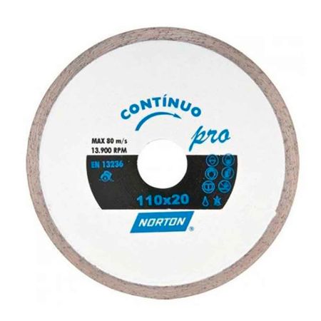 158360_2 Disco Diamantado Segmentado Norton 110X20mm - DISCO DIAM SEGM PRO 110X20MM NORTON*