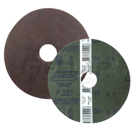158374_2 Disco Fibra Metalite Norton F227 - 115 x 22 #120 - DISCO FIBRA F227 120 115 X 22 NORTON