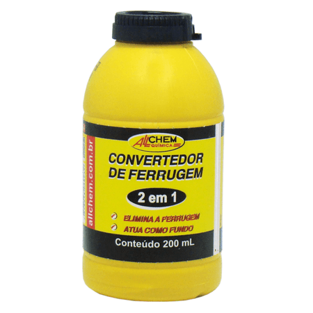 Convertedor de Ferrugem Allchem 2 em 1 200ml - CONVERTEDOR DE FERRUGEM 152 200ML ALLCHEM