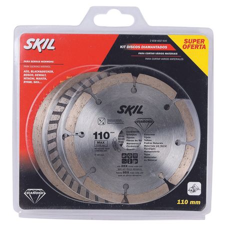 161006_2 Kit Discos Diamantados 3 Peças - SKIL - 03 Peças