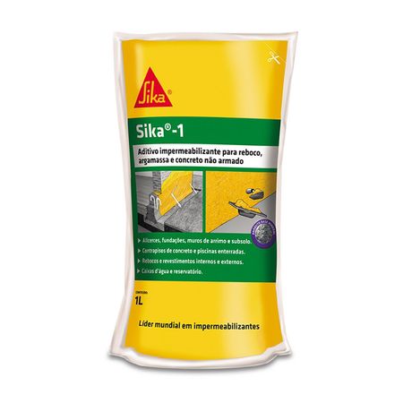 Aditivo Impermeabilizante Sika 1 - SIKA - Amarelo Cremoso.