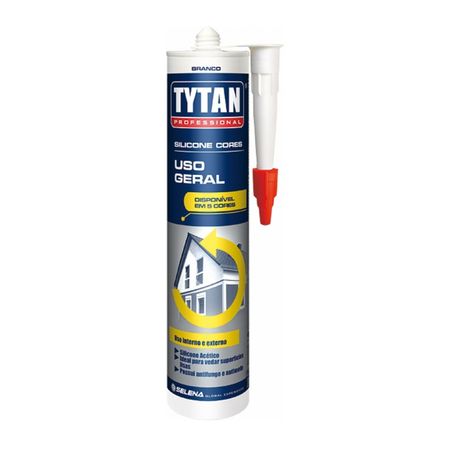 Silicone Tytan Uso Geral Cores Branco 280g