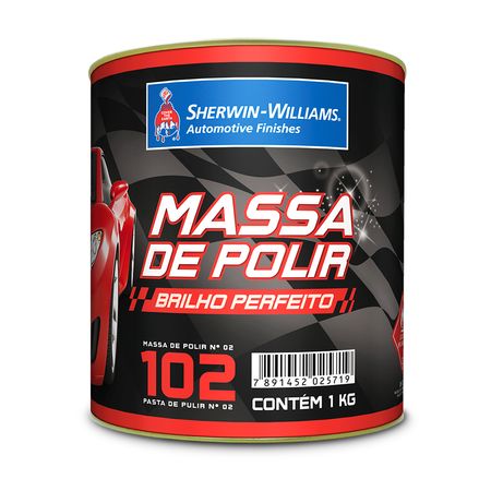 Massa de Polir Lazzuril Nº2 Branca 1Kg - MASSA POLIR N°2 BCO 102 1KG LAZZURIL