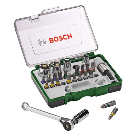 162077_2 Kit de Bits Pontas e Soquetes para Parafusar com 27 Peças - BOSCH