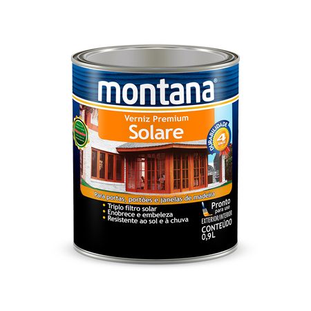 Verniz Solare Triplo Filtro Solar Brilhante 900ml - Montana