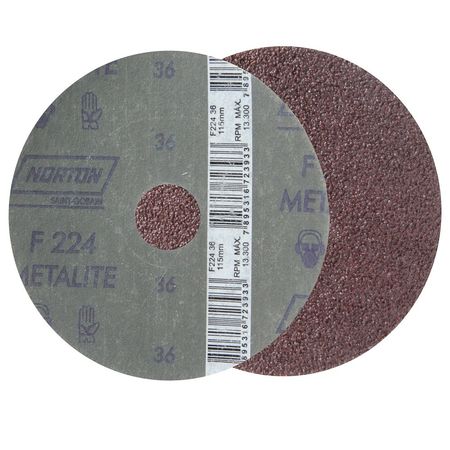Disco de Lixa Fibra F224 Grão 36 - NORTON