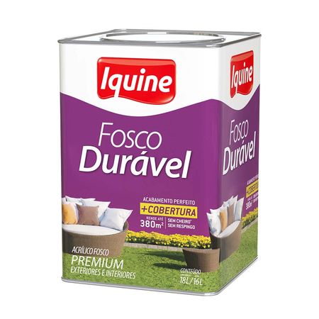 163174_2 Tinta Acrílica Fosco Durável Iquine Premium 18l