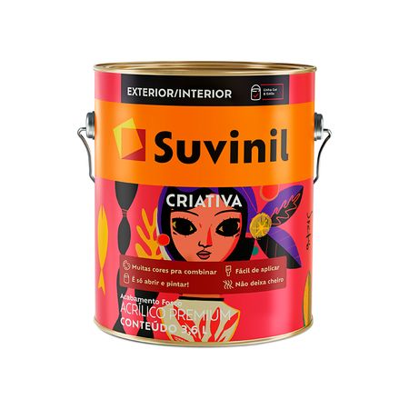 Tinta Acrílica Criativa Premium Fosco 3,6L - Suvinil