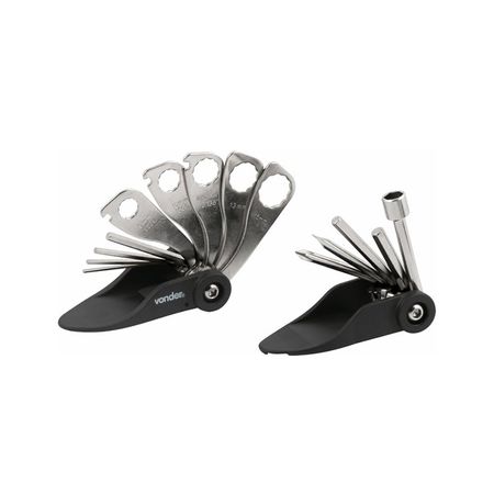 Kit de ferramentas para bicicleta com 17 peças Vonder - KIT FERRAMENTAS P/ BICICLETA 17PÇ         VONDER