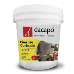 Cimento Queimado para Parede 4kg - Dacapo - Concreto Suave