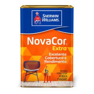 Tinta Acrílica Novacor Extra Mais Rendimento  Standard Fosco 18l - Sherwin-Williams
