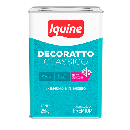 166866_2 Textura Acrílica Decoratto Clássico 25kg - Iquine - Branco