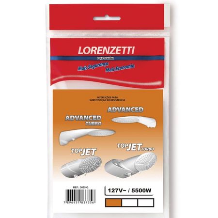 Resistência Chuveiro 127/5500W Advanced/Top Jet - LORENZETTI - 127 V