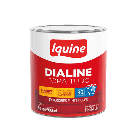 167259_2 Esmalte Topa Tudo Dialine Brilhante 900ml - Iquine - Branco