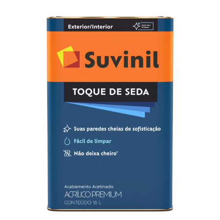 Tinta Acrílica Toque de Seda Premium Acetinado 18l - Suvinil
