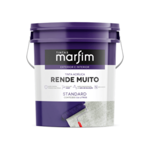 Tinta Acrílica Rende Muito Standard Fosco 3,6L - Tintas Marfim