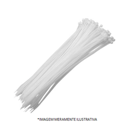 Kit Braçadeiras de Nylon Natural - Bemfixa - 70 Peças
