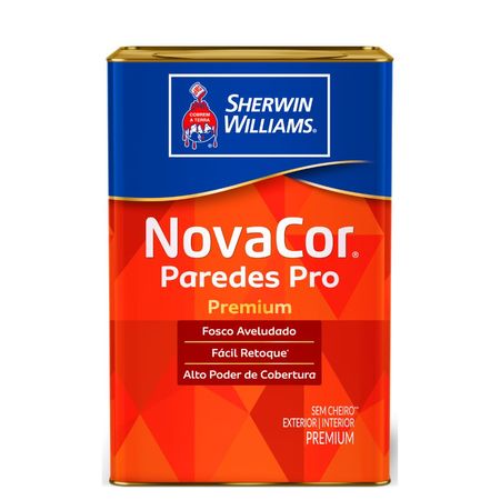 167872_2 Tinta Premium NovaCor Paredes PRO Fosco 18L - Sherwin-Williams