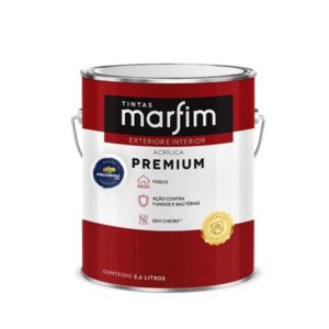 Tinta Acrílica Super Lavável Premium Fosco 3,6L - Tintas Marfim