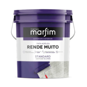 Tinta Acrílica Rende Muito Fosco 18L - Tintas Marfim