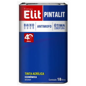 Tinta Acrílica Pintalit Econômico Fosco 18l - Elit
