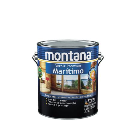 Verniz Marítimo Brilhante 900ml - Montana - Natural