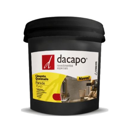 Revestimento Cimento Queimado Parede Pronto 25kg - Dacapo