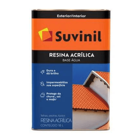 Resina Acrílica Base Água Premium Brilhante 18L Suvinil