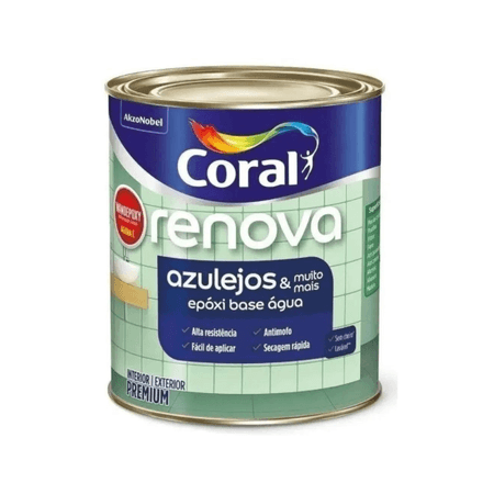 168720_2 Renova Azulejos e Muito Mais Brilhante 900ml - Coral - Branco