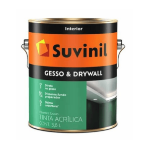 Tinta Látex Gesso & Drywall Fosco 3,6l - Suvinil - Branco