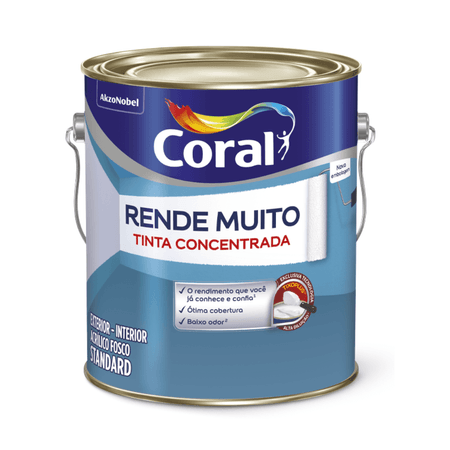 169043_2 Tinta Acrílica Rende Muito Standard Fosco 3,2l - Coral
