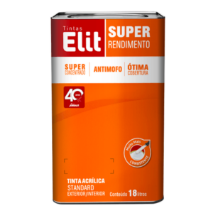 Tinta Acrílica Super Rendimento Standard Fosco 18L - Elit