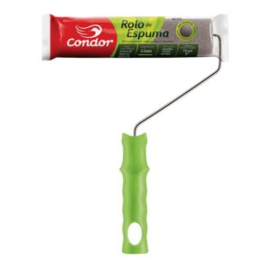 Rolo de Espuma Poliester para Pintura com Suporte 15cm 975  - CONDOR - Cinza