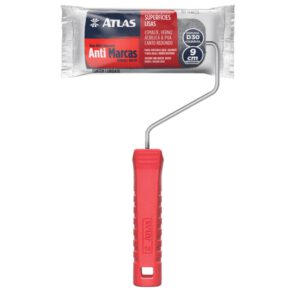 Rolo Espuma Poliester Anti Marcas para Pintura AT407/9 - ATLAS - Cinza