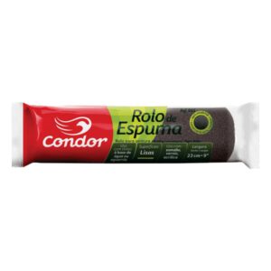 Rolo de Espuma Poliester para Pintura sem Suporte 23cm 965 - CONDOR - Cinza