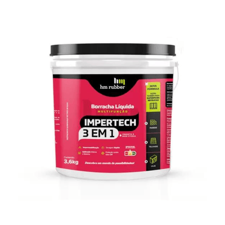 169421_2 Borracha Líquida Impertech 3 em 1 3,6KG - HM Rubber