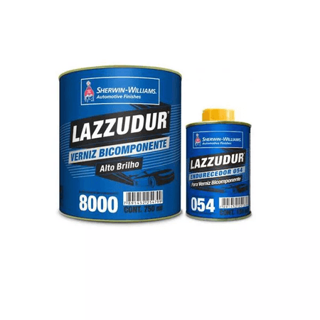 169492_2 Verniz Automotivo Bicomponente 8000 A+B 900ml - Lazzuril