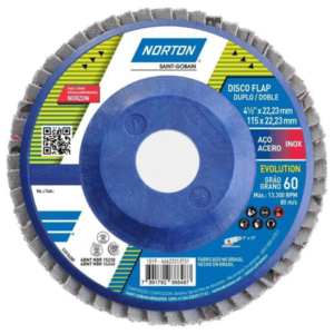 Lixa Flap Disco R822 115x22mm Grão 60 - NORTON