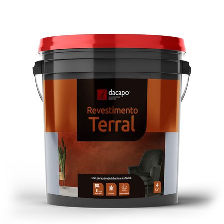 Revestimento Terral para Paredes 4 kg- Dacapo - Branco